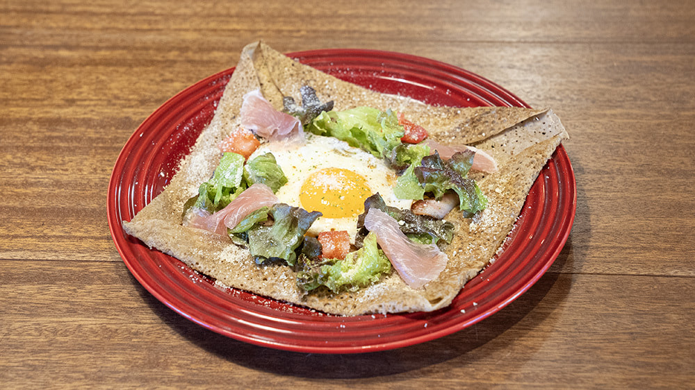 生ハムのガレット